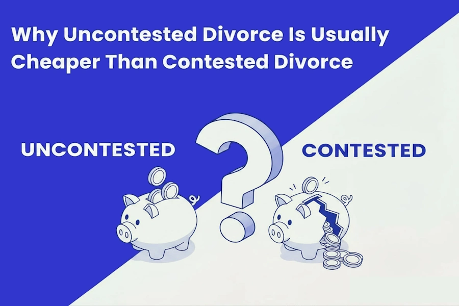 Why uncontested divorce costs less than contested divorce