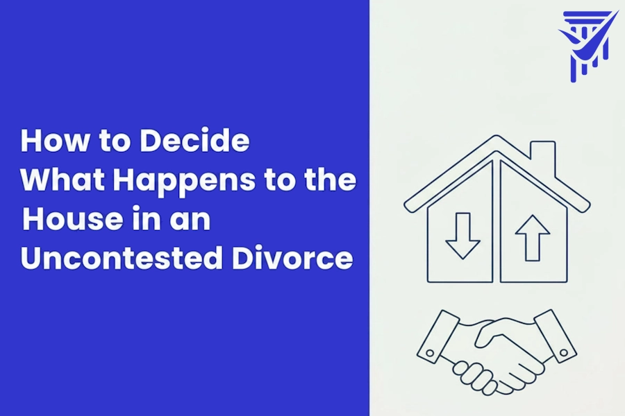 How to decide what happens to the house in an uncontested divorce – decision illustration